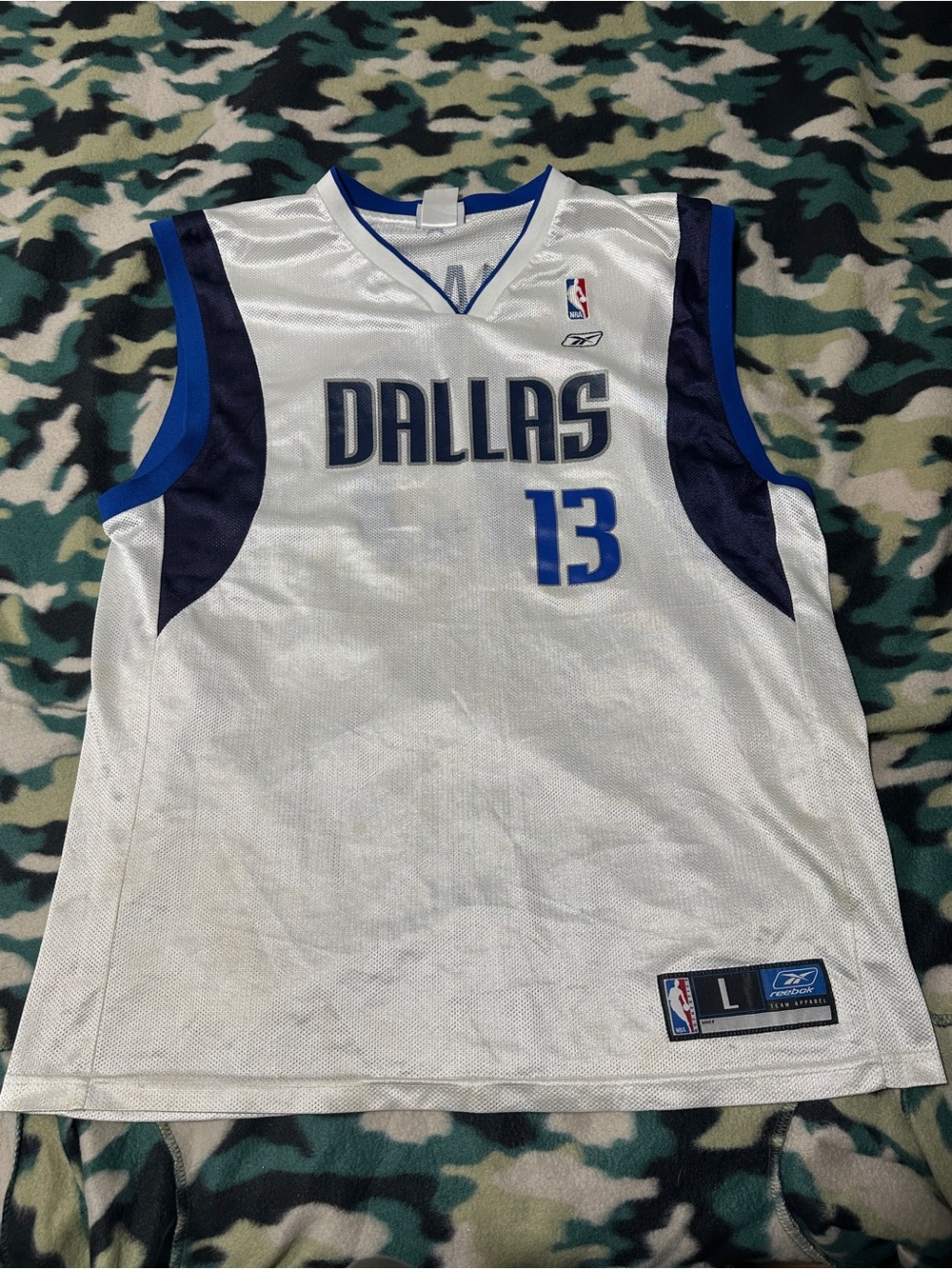Reebok Steve Nash #13 Dallas Mavericks Jersey